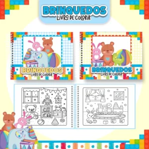 Brinquedos – Big Livros de Colorir