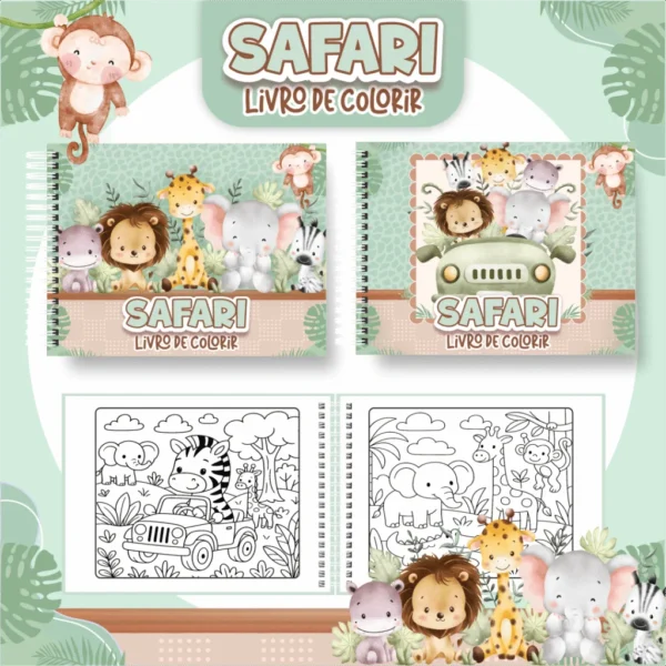 Safari – Big Livros de Colorir