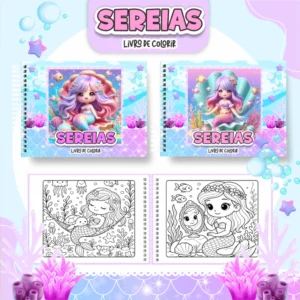 Sereias – Big Livros de Colorir