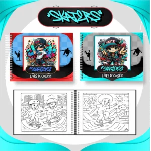 Skaters – Big Livros de Colorir