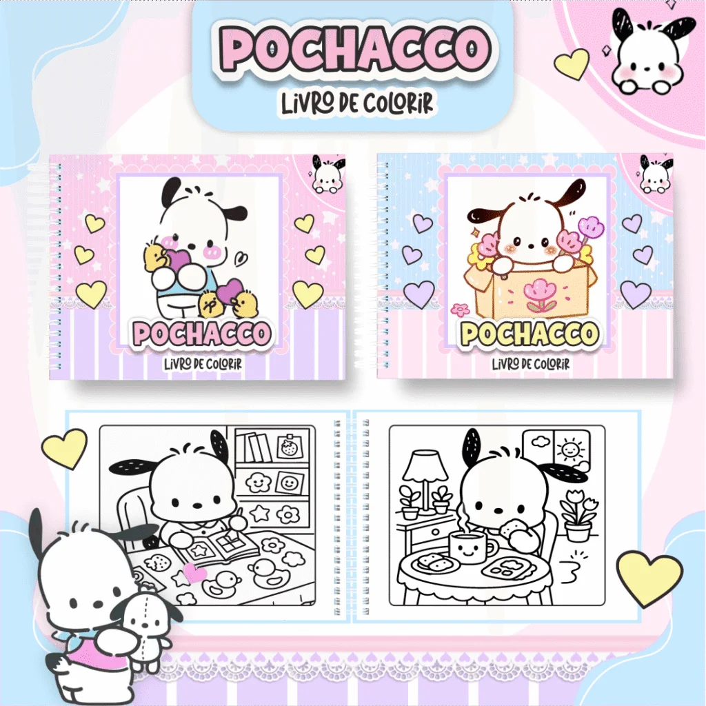 Pochacco – Big Livros de Colorir
