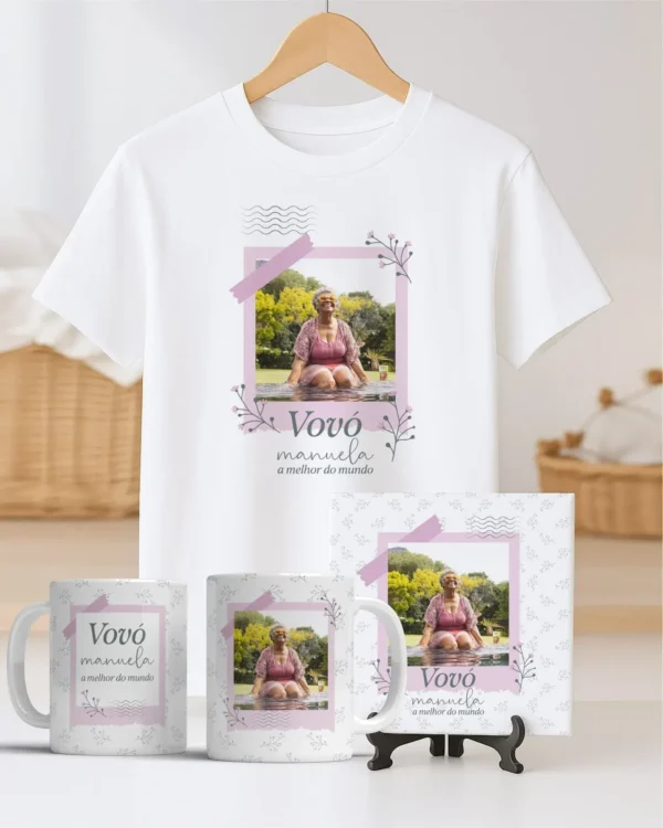 TRIO Caneca | Camisa | Azulejo Avós V4 (Vintage) - Imagem 32