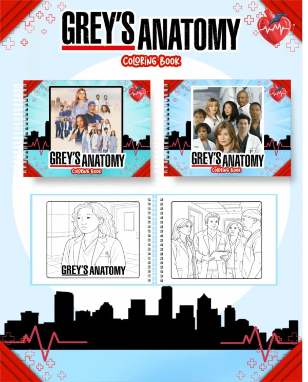 Grey’s Anatomy – Big Livros de Colorir 2