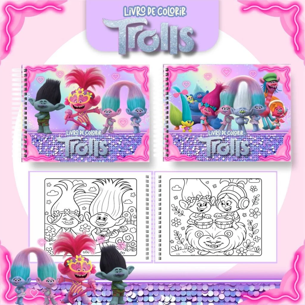 Trolls – Big Livros de Colorir