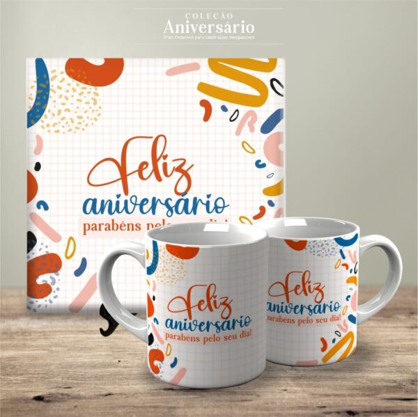 Artes Canecas e Azulejos Aniversário V24 (Vintage) - Imagem 2