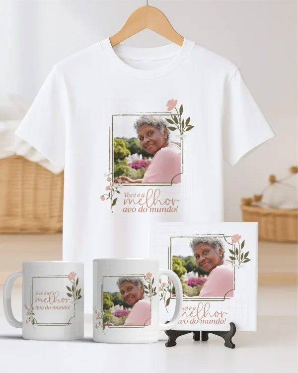TRIO Caneca | Camisa | Azulejo Avós V4 (Vintage) - Imagem 25