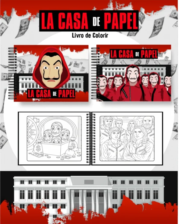 La Casa de Papel – Big Livros de Colorir 2