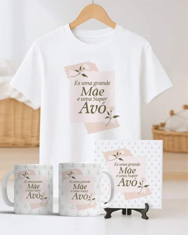TRIO Caneca | Camisa | Azulejo Avós V4 (Vintage) - Imagem 13