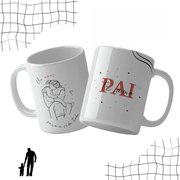 Dia dos Pais Minimalista – Estampas Canecas