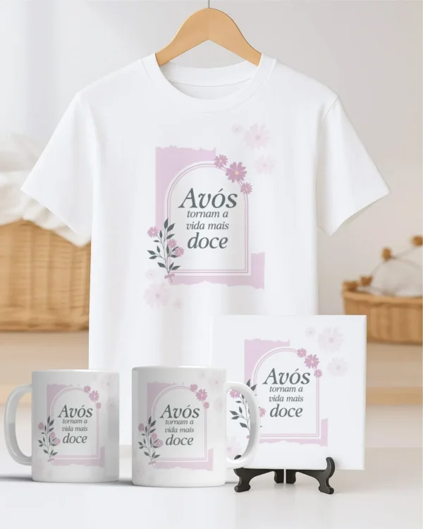 TRIO Caneca | Camisa | Azulejo Avós V4 (Vintage) - Imagem 7