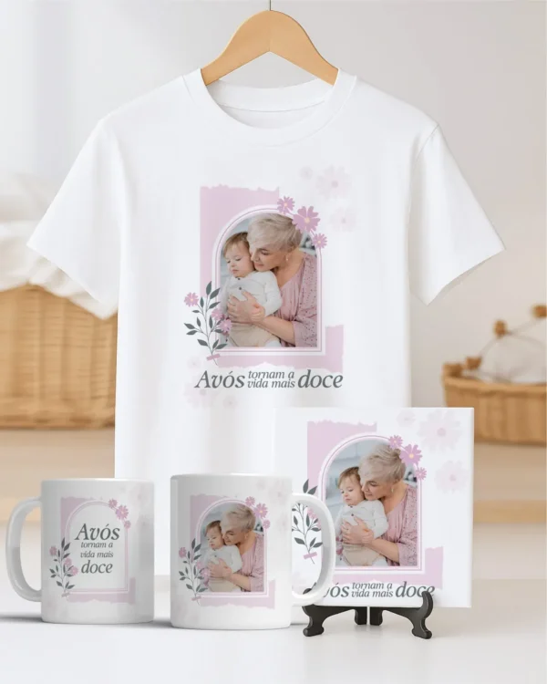 TRIO Caneca | Camisa | Azulejo Avós V4 (Vintage) - Imagem 28