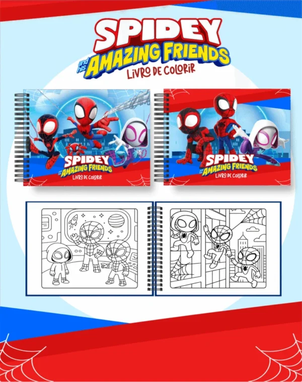 Spidey e Amigos – Big Livros de Colorir 2
