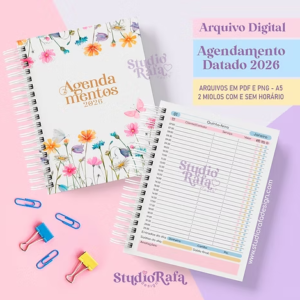 Agendamento Datado 2026 Candy (Studio Rafa)