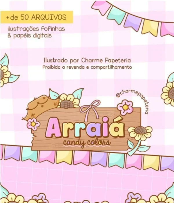 Arraiá Candy colors – Kit Digital