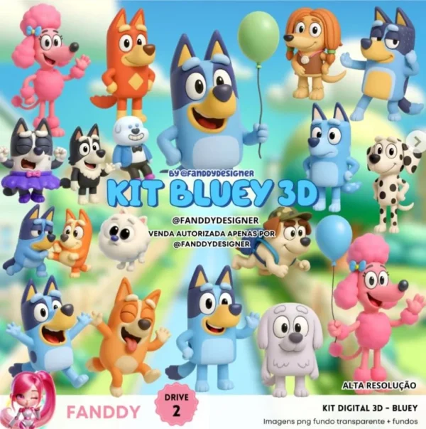 Bluey 3D – Kit Digital