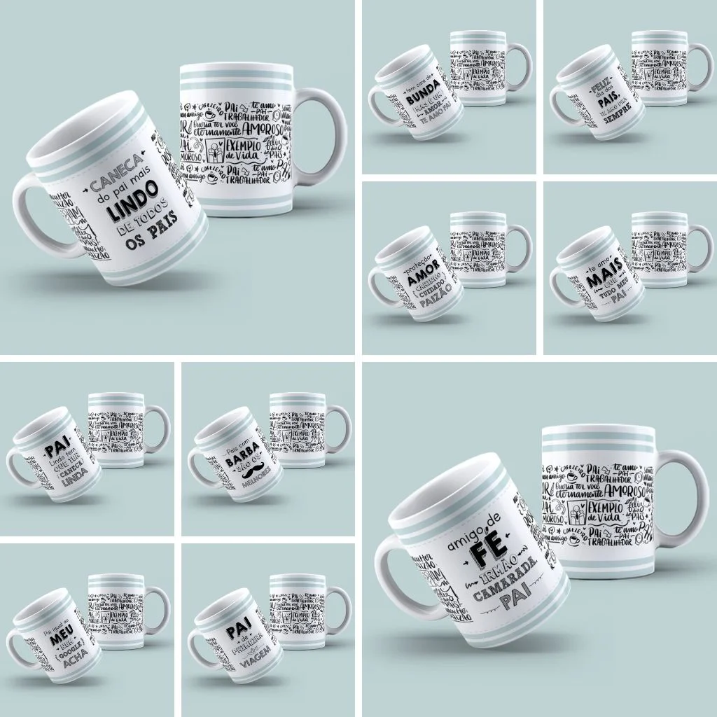 Kit Artes Caneca Frases – Dia dos Pais