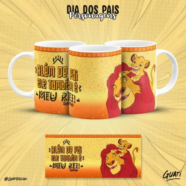 Dia dos Pais Personagens - Estampas Canecas - Imagem 9