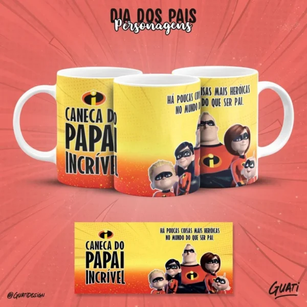 Dia dos Pais Personagens - Estampas Canecas - Imagem 10