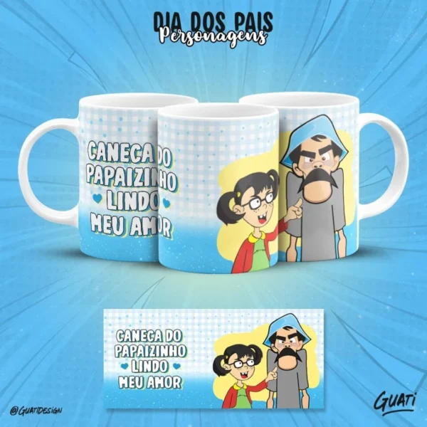 Dia dos Pais Personagens - Estampas Canecas - Imagem 14