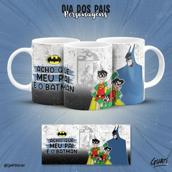 Dia dos Pais Personagens - Estampas Canecas - Imagem 2