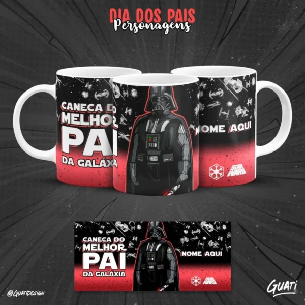 Dia dos Pais Personagens - Estampas Canecas - Imagem 3