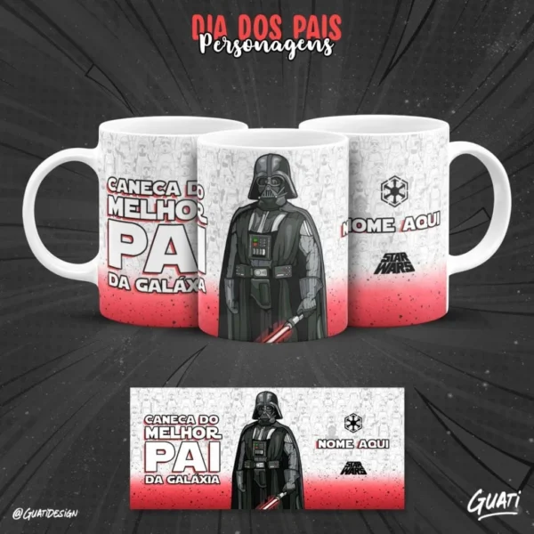 Dia dos Pais Personagens - Estampas Canecas - Imagem 4