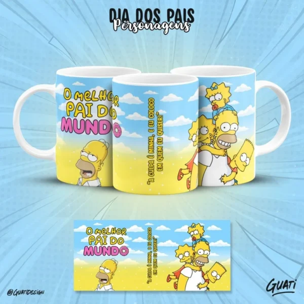 Dia dos Pais Personagens - Estampas Canecas - Imagem 8