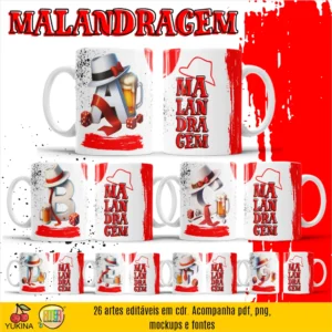 Malandragem Alfabeto – Estampas para Canecas