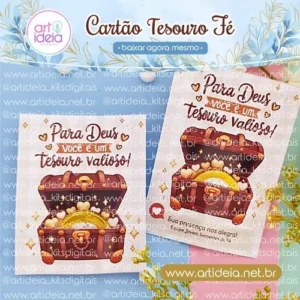 Cartão Tesouro Moedinha Fé