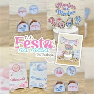 Chá de Revelação – Kit Festa Pronta