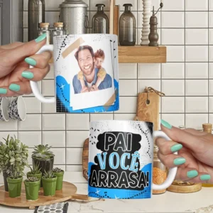 Combo Alfabeto Dia do Paizão – Canecas, Almofadas e Azulejos