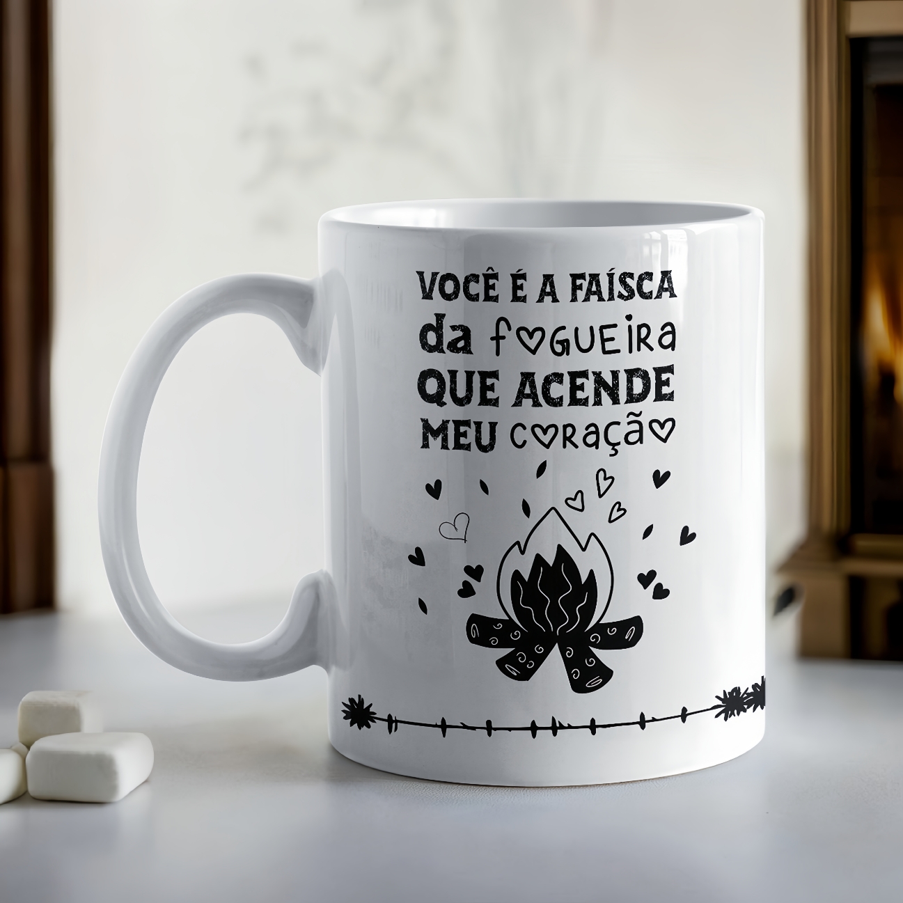 Você é a faísca da fogueira - Arte Avulsa Caneca