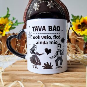 Tava bão, ocê veio, ficô ainda mió - Arte Avulsa Caneca