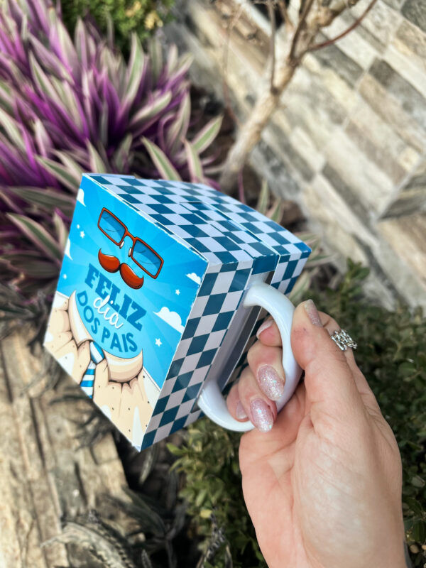 Caixa para Caneca – Dia dos Pais (Ilustracin)