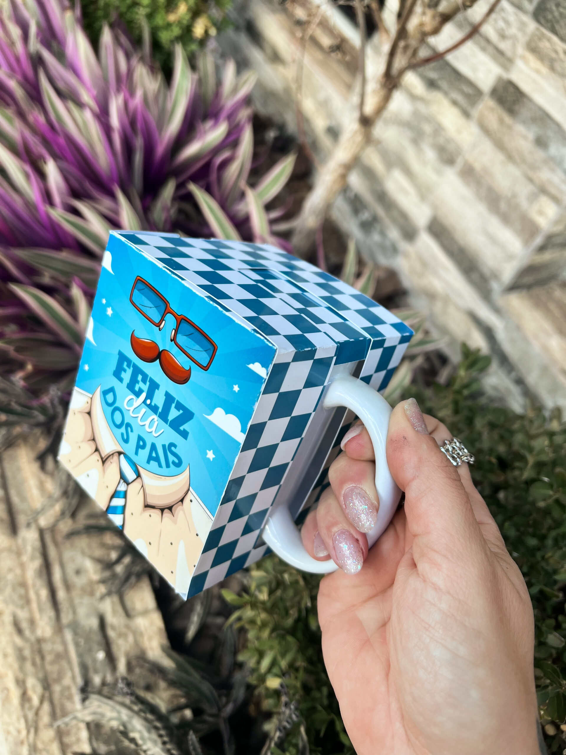 Caixa para Caneca – Dia dos Pais (Ilustracin)