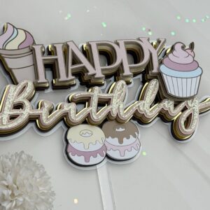 Doces happy birthday – Topo de Bolo
