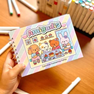AMIGUDIS MENINAS – Arquivos de Colorir (Ana Flor)