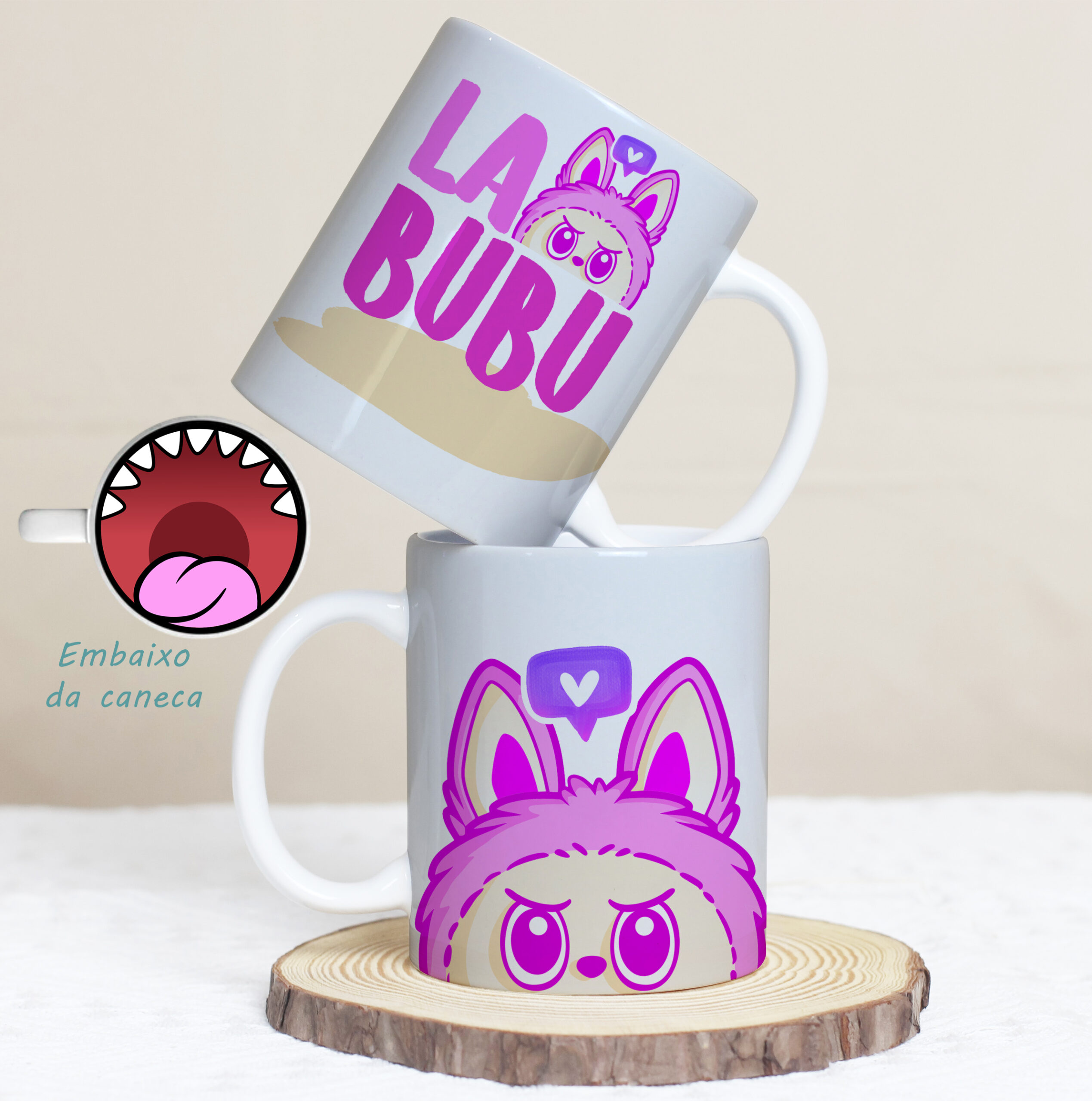 Labubu Bocão – Artes para Canecas