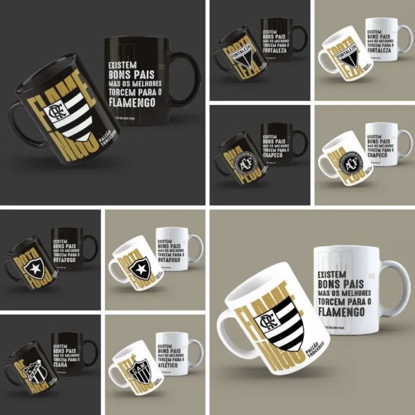 Artes Canecas Times P&B – Dia dos Pais - Imagem 2