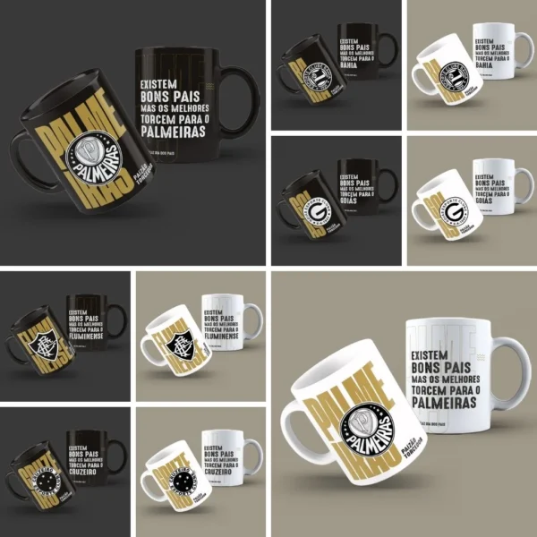 Artes Canecas Times P&B – Dia dos Pais - Imagem 3