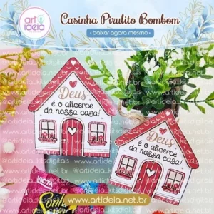 Pirulito-Bombom Casinha Fé