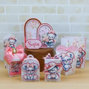 Ursinha Rosa – Kit Festa Pronta