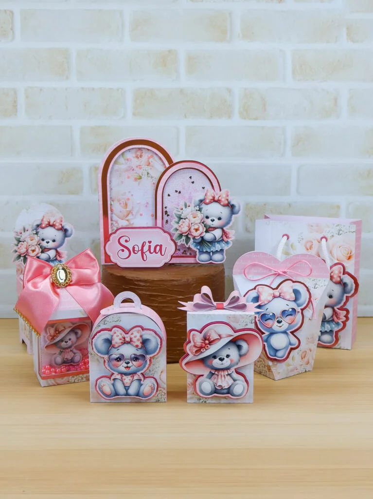 Ursinha Rosa – Kit Festa Pronta