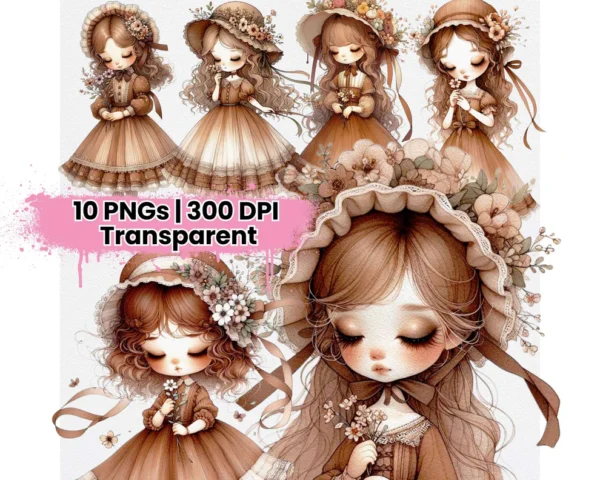 Boneca Spring Vintage – Kit Digital