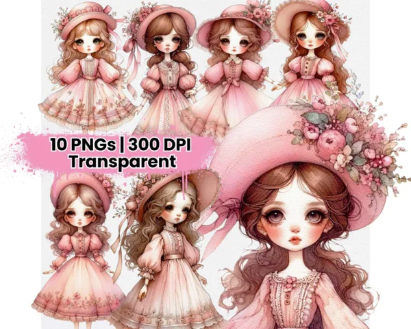 Boneca Spring Vintage – Kit Digital
