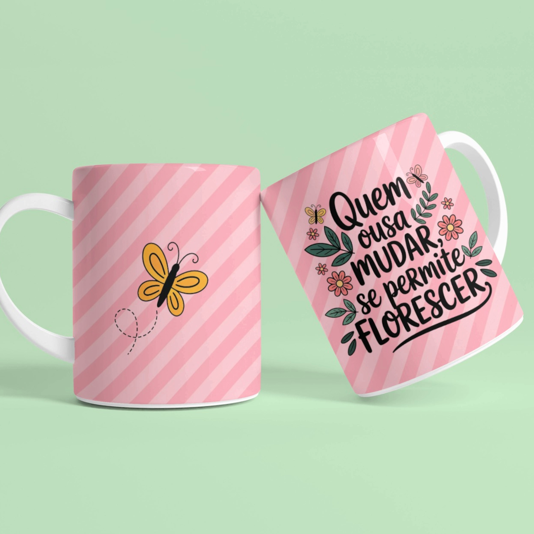 Canecas – Frases e Borboletas