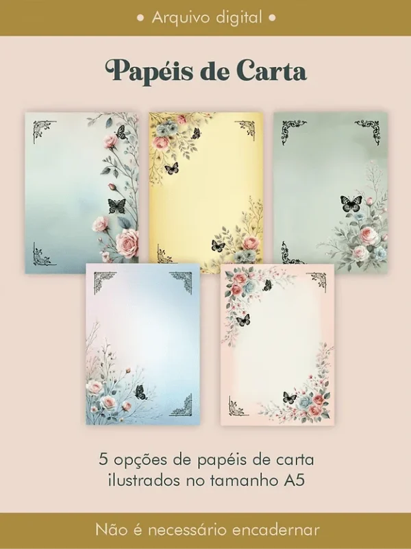 Papéis de Carta A5 - Freebie