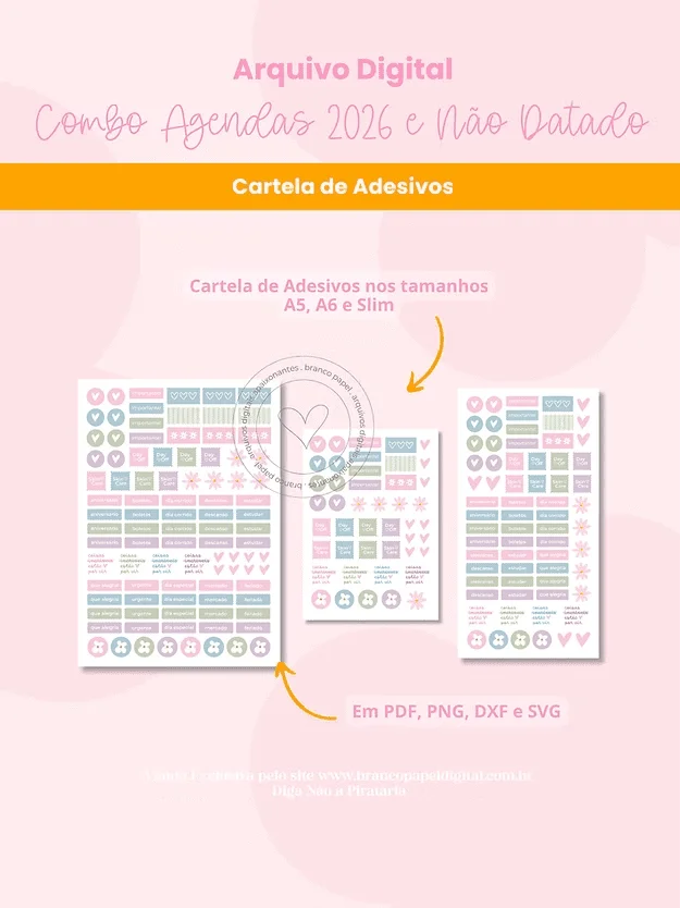 Combo Agendas 2026 (Branco Papel) - Imagem 3