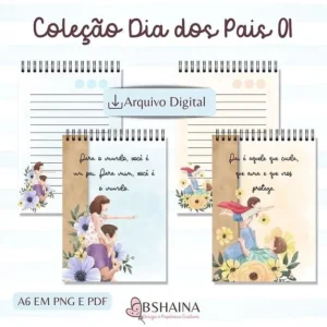 Miolo Bloco de Notas Dia dos Pais A6