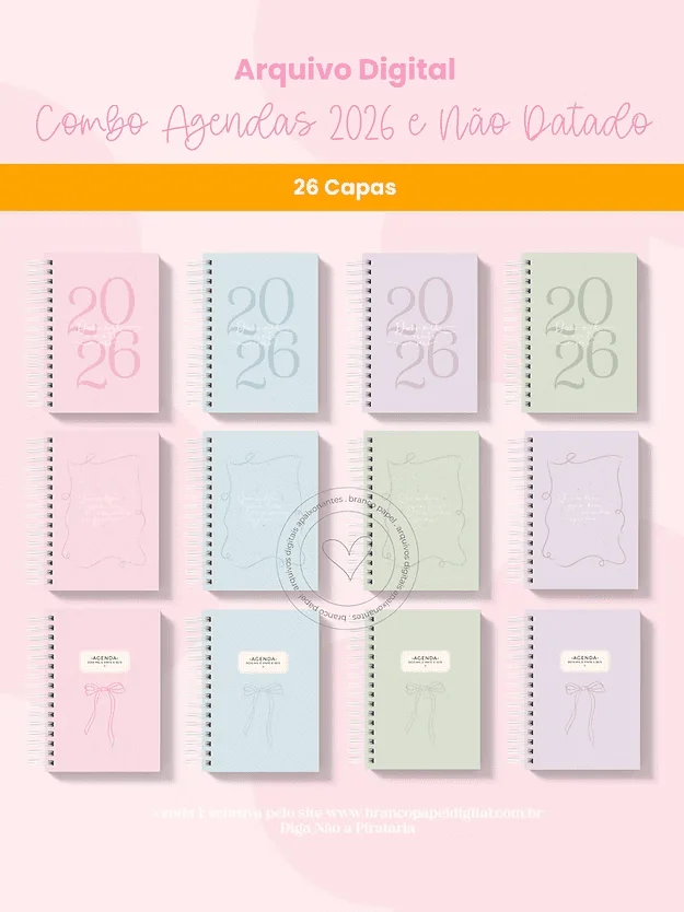 Combo Agendas 2026 (Branco Papel) - Imagem 7